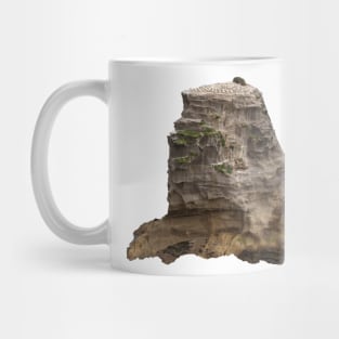 Ocean view over bird sanctuary Mug